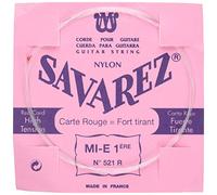 Savarez cordes pour guitare classique Traditional Concert 521R cordes simples - Mi standard - - approprié pour 520F, 520P, 520R, 520P3