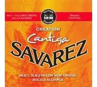 Savarez Cordes nylon guitare classique Creation Cantiga 510MR Tirant standard (rouge) Jeu de 6