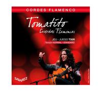 Savarez Jeu de cordes nylon guitare T50R Tomatito Tirant normal Aiguës New Cristal Rouge