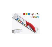 SAVARONA - Couteau éplucheur recouvert de céramique, Butterfly, 20 cm