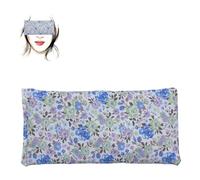 savasanas Coussin de Yoga pour Les Yeux Fleurs de Lilas | Oreiller pour Les Yeux | Graines de Lavande et de Riz | Yoga, méditation, Relaxation, Reposer des Yeux...