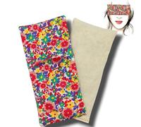 savasanas Coussin de Yoga pour Les Yeux - Oreillers pour Les Yeux Fleurs - Bleu | 1 Rembourrage et 1 Housse Lavable | Graines de Lavande et de Riz | Yoga, méditation, Relaxation, Reposer des Yeux