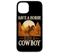 Save A Horse Ride A Bowboy Wild West Southern Country Coque pour iPhone 13