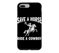 Save A Horse Ride A Cowboy Rodeo Wild West Ranchs de bétail Coque pour iPhone 7 Plus/8 Plus