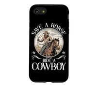 Save A Horse Ride A Cowboy Rodeo Wild West Ranchs de bétail Coque pour iPhone SE (2020) / 7/8