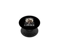 Save A Horse Ride A Cowboy Rodeo Wild West Ranchs de bétail PopSockets PopGrip Adhésif
