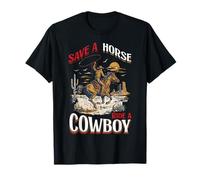 Save A Horse Ride A Cowboy Western Rodeo Ranchs de bétail T-Shirt