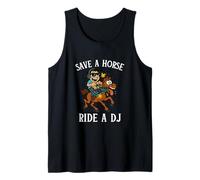 Save A Horse Ride A DJ Funny Techno Rave EDM Festival Meme Débardeur
