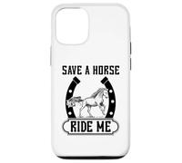 Save A Horse Ride Me Funny Horse Riding Cowboy & Cowgirl Coque pour iPhone 12/12 Pro