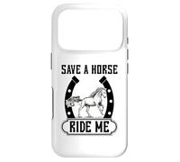 Save A Horse Ride Me Funny Horse Riding Cowboy & Cowgirl Coque pour iPhone 17 Pro