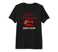 Save a Vampire I Costume d'halloween Amusant I Vampire T-Shirt Haut de Gamme