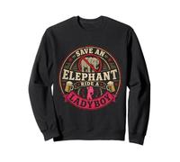 Save an Elephant Ride A Ladyboy Humour de Voyage en Thaïlande Sweatshirt