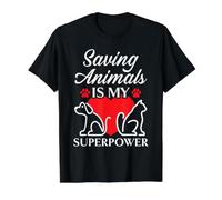 Save Animals is My Superpower Animal Rescue T-Shirt Graphique avec Valeur