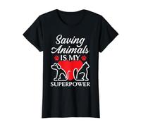 Save Animals is My Superpower Animal Rescue T-Shirt Graphique avec Valeur