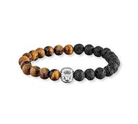 SAVE BRAVE® Bracelet de perles pour homme - Bracelet en pierre naturelle élastique avec gorille - Breloque singe - Cadeau idéal pour les meilleurs amis, les couples, les hommes pour un anniversaire,
