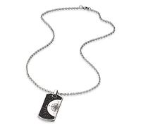 SAVE BRAVE Havana Collier pour homme en acier inoxydable avec pendentif boussole - Fermoir mousqueton - Longueur : 50 + 10 cm - Sans nickel ni plomb - Avec emballage cadeau, 60cm, Acier inoxydable, Pas de gemme