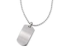 SAVE BRAVE Robert Chaîne à billes en acier inoxydable pour homme avec inscription Dog-Tag - Personnalisable - Longueur : 50 + 20 cm - Avec boîte à bijoux, 50 cm + 20 cm, Acier inoxydable, Pas de gemme