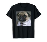 « Save Me » Triste Chien Carlin drôle avec Job Blurry Meme T-Shirt