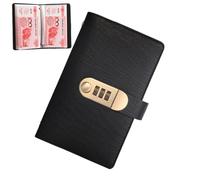 Save Money Challenge Book, 17.8x11cm Locked Cash Money Saving Challenge Book, Scratch-Resistant Budget Planner 100 Pages Wallet Organizer For Travel Goal Dorm Business Trips Outings