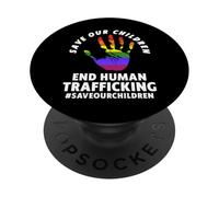 Save Our Children Shirt - End Child Trafficking PopSockets PopGrip Adhésif