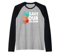 Save Our Kids Chemise « End Human Trafficking Shirts » Manche Raglan