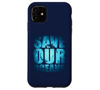 Save Our Oceans Protect Earth Journée Mondiale de l'océan Amateurs de Requins Coque pour iPhone 11