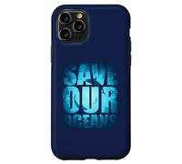 Save Our Oceans Protect Earth Journée Mondiale de l'océan Amateurs de Requins Coque pour iPhone 11 Pro