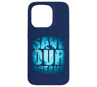 Save Our Oceans Protect Earth Journée Mondiale de l'océan Amateurs de Requins Coque pour iPhone 15 Pro