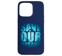 Save Our Oceans Protect Earth Journée Mondiale de l'océan Amateurs de Requins Coque pour iPhone 15 Pro Max