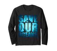 Save Our Oceans Protect Earth Journée Mondiale de l'océan Amateurs de Requins Manche Longue
