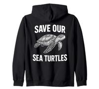Save Our Sea Turtles Tortue de Sensibilisation à la Conservation de l'océan Sweat à Capuche
