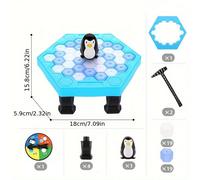 Save Penecolice Breaking Trap Jouets Pour Enfants,Table D'interaction Parent-Enfant,Jeux D'intérieur Amusants,Jouets Pour Enfants,Sap Souligné - Type Penguin Smashes Ice