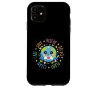 Save Rescue Recycle Plant Clean Care - Climate Earth Day Coque pour iPhone 11