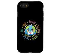 Save Rescue Recycle Plant Clean Care - Climate Earth Day Coque pour iPhone SE (2020) / 7/8