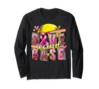 Save Second and Base Mois de Sensibilisation au Cancer du Sein Softball Manche Longue