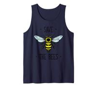 Save The Bees Bee Illustration Vintage Nature Lover Débardeur