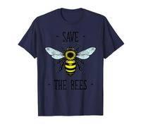Save The Bees Bee Illustration Vintage Nature Lover T-Shirt