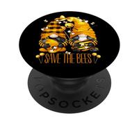 Save The Bees for Beekeeper with Unique Honey Bee GNOME PopSockets PopGrip Adhésif