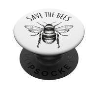 Save The Bees Journée de la Terre Save Our Planet PopSockets PopGrip Adhésif
