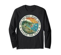 Save The Bees Plant Tree Clean The Seas Manche Longue