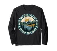 Save The Bees Plant Tree Clean The Seas Manche Longue