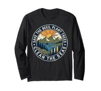 Save The Bees Plant Tree Clean The Seas Manche Longue