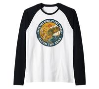 Save The Bees Plant Tree Clean The Seas Manche Raglan