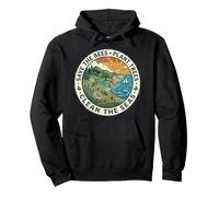 Save The Bees Plant Tree Clean The Seas Sweat à Capuche