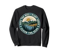 Save The Bees Plant Tree Clean The Seas Sweatshirt
