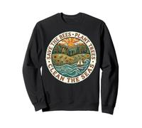 Save The Bees Plant Tree Clean The Seas Sweatshirt
