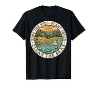 Save The Bees Plant Tree Clean The Seas T-Shirt