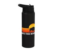 Save The Bison Buffalo Stainless Steel Insulated Water Bottle