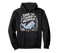 Save The Chubby Mermaid Manatee Graphique Océan Sweat à Capuche