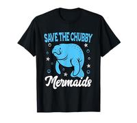 Save The Chubby Sea Cow, sirènes, Lamantin, Vintage, Jour de la Terre T-Shirt